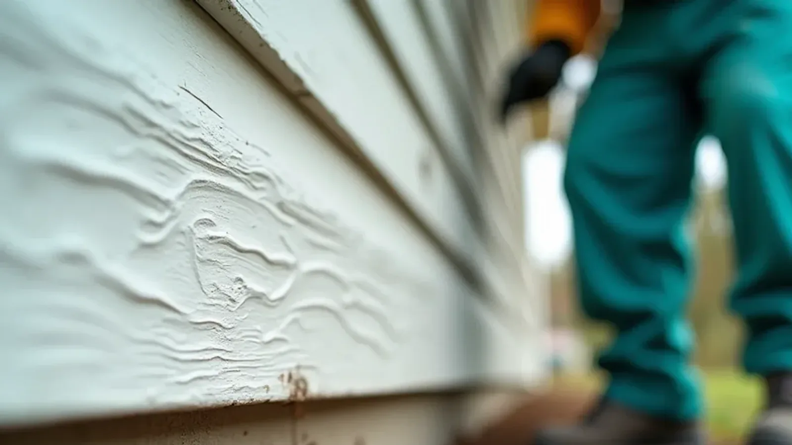 Subterranean termite mud tube on a foundation wall of a Jennings County home