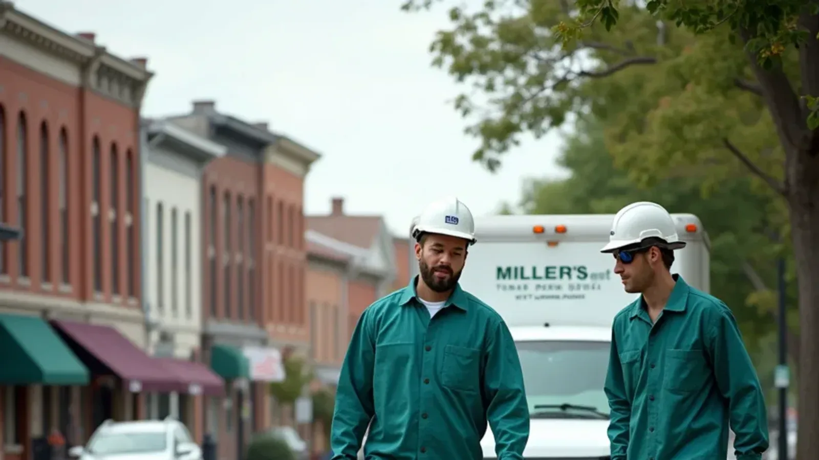 Historic courthouse square area in Scottsburg, IN served by Miller's Pest Control