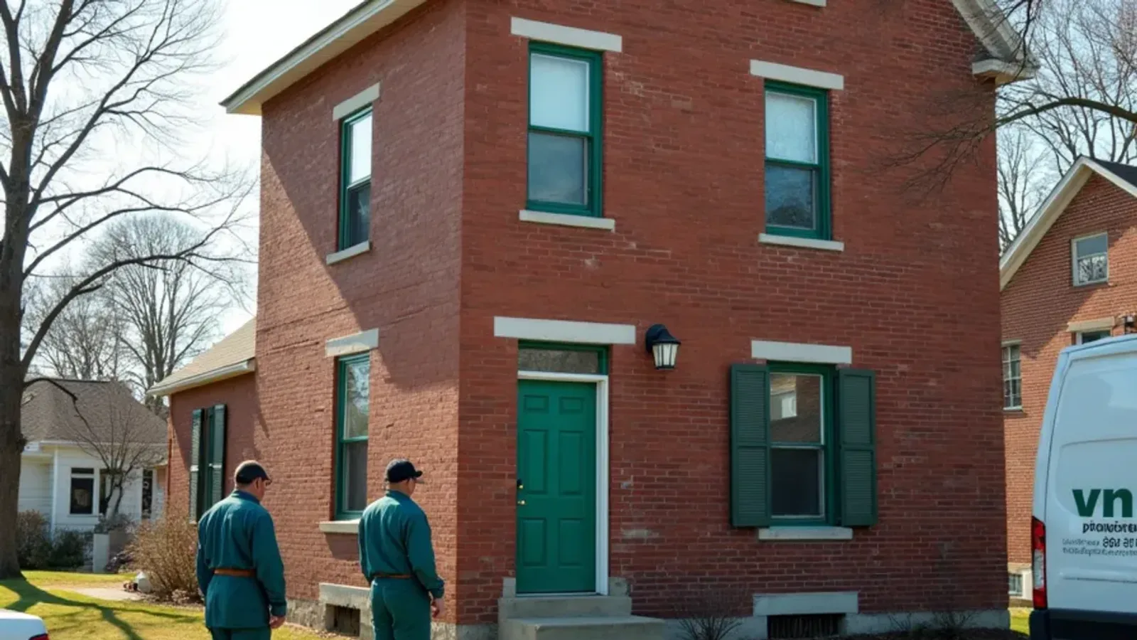 Nineteenth-century brick building in the Vernon Historic District, Vernon, IN
